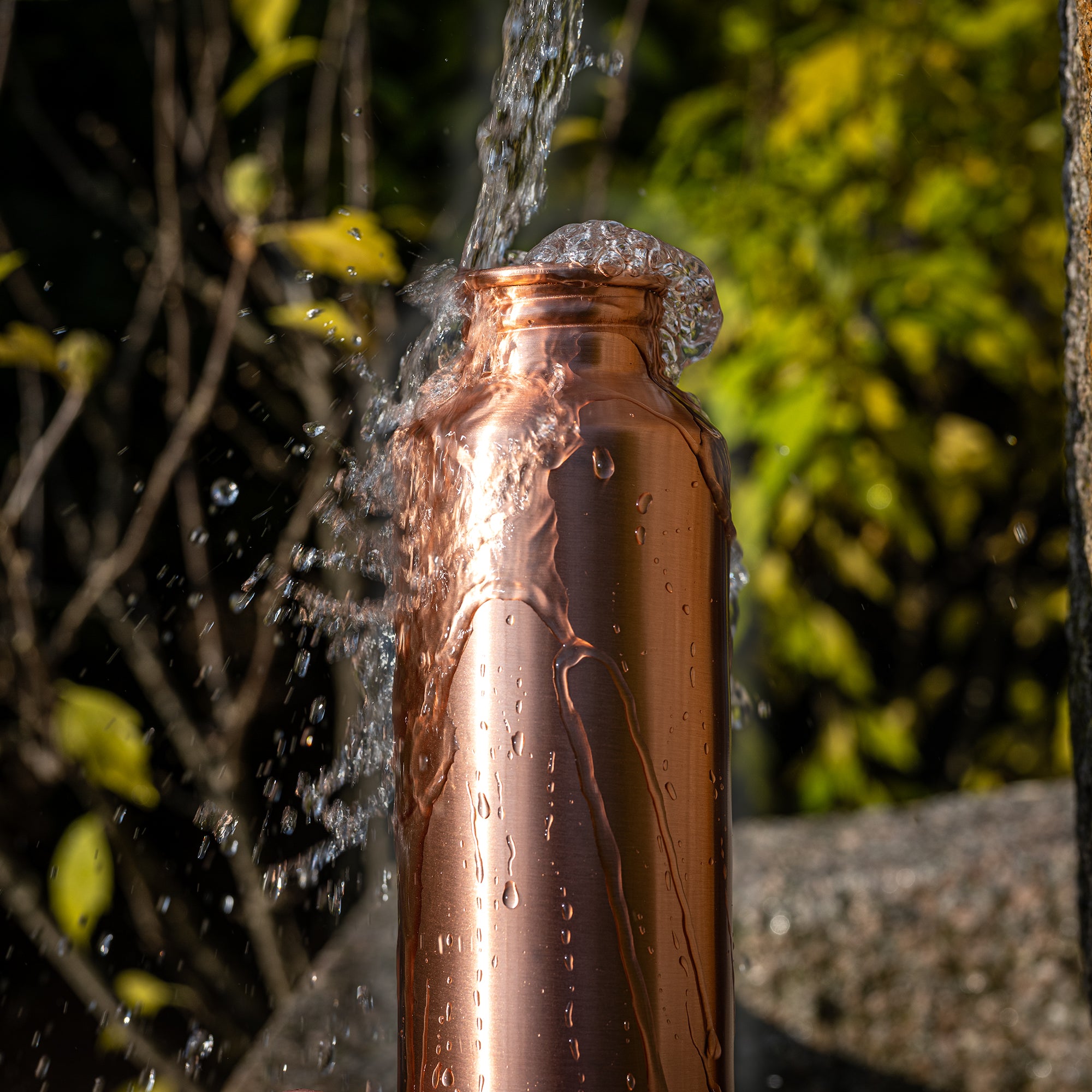 Kosdeg - Copper Water Bottle - Vintage Modern - Smooth - 34 Oz/ 1L