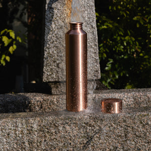 Kosdeg - Copper Water Bottle - Vintage Modern - Smooth - 34 Oz/ 1L