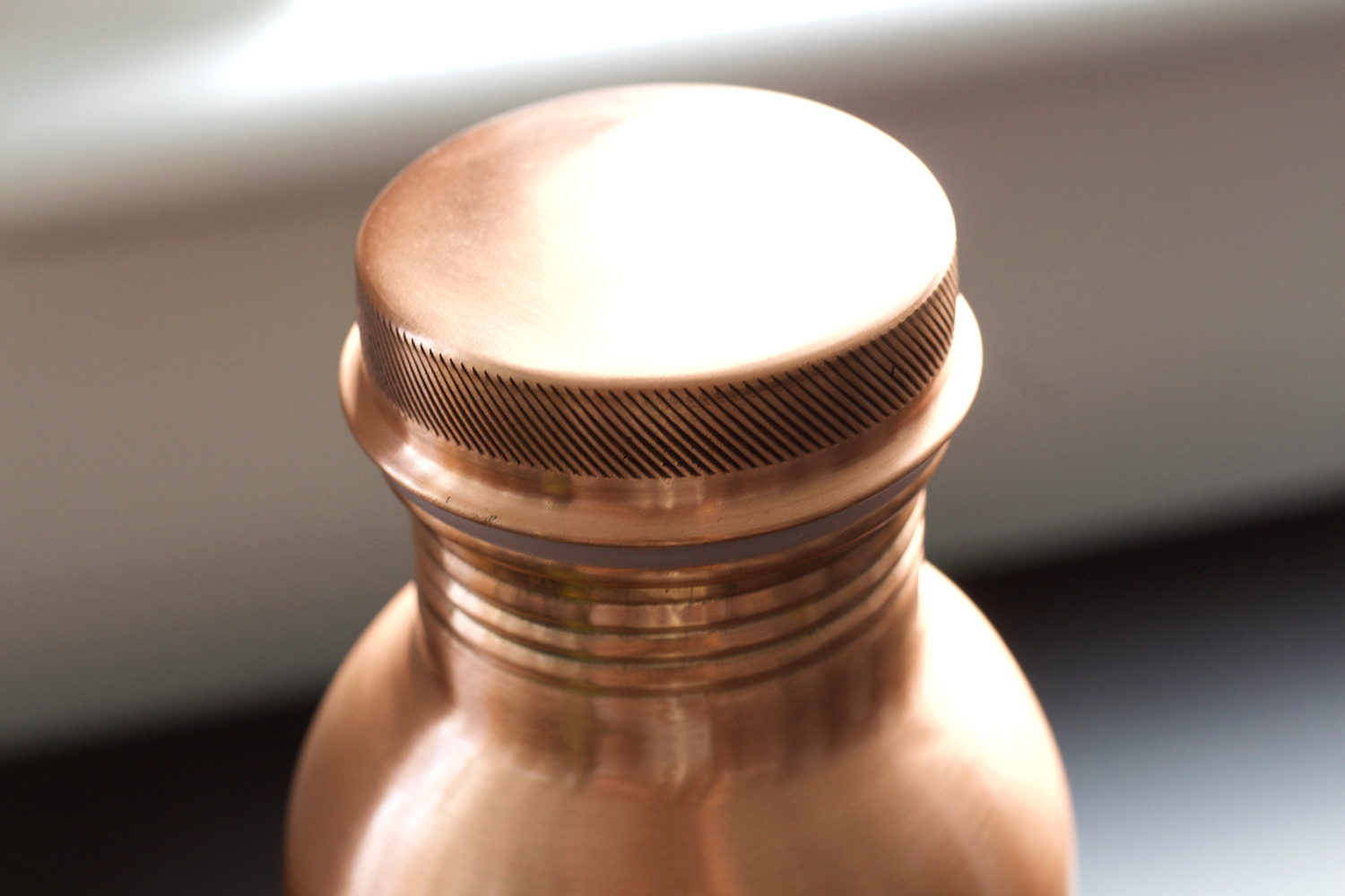 Kosdeg -  Copper Water bottle - Smooth - 34 Oz/ 1L